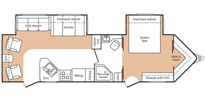 2008 Keystone VR1 319RLDS floorplan