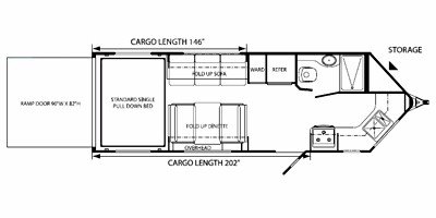 2008 Holiday Rambler Black Diamond® 230FK floorplan