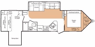 2008 Keystone VR1 329SRV floorplan