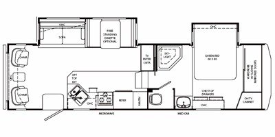 2008 Holiday Rambler Alumascape® 29CKD floorplan