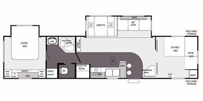 2008 Forest River Cherokee 38BS floorplan