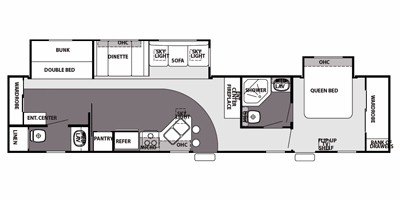 2008 Forest River Cherokee 39DB floorplan