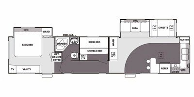 2008 Forest River Cherokee 39KB floorplan