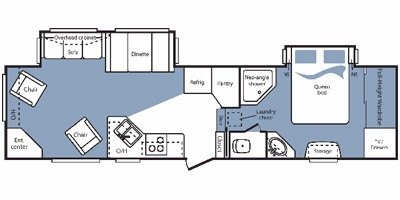 2008 Keystone Cougar 311RLS floorplan