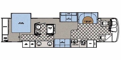 2008 Gulf Stream Crescendo 40 K floorplan