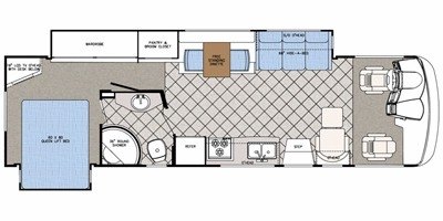 2008 Gulf Stream Crescendo 324 FRED floorplan