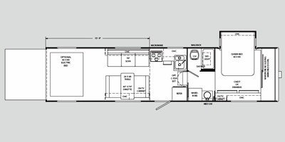 2008 Holiday Rambler Next Level® 34SKS floorplan