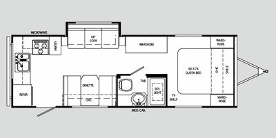 2008 Holiday Rambler Savoy® LE 26RKS floorplan