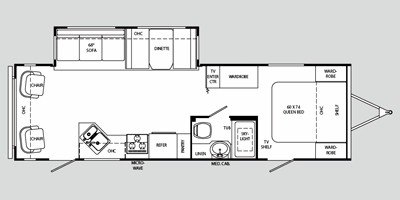 2008 Holiday Rambler Savoy® LE 29CKS floorplan