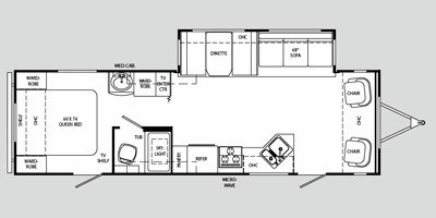 2008 Holiday Rambler Savoy® LE 29FLS floorplan