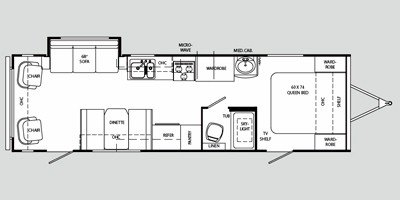 2008 Holiday Rambler Savoy® LE 29RLS floorplan