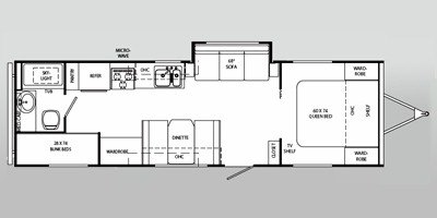 2008 Holiday Rambler Savoy® LE 29SKS floorplan