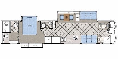 2008 Gulf Stream Tourmaster T40 B floorplan