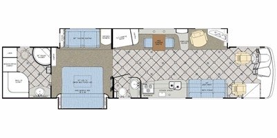 2008 Gulf Stream Constellation T45 floorplan