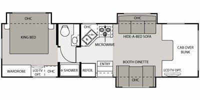 2008 Four Winds Kodiak 33K floorplan