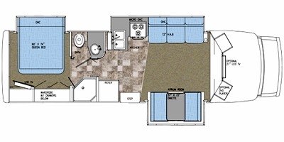 2008 Gulf Stream Conquest Yellowstone Cruiser 5291 floorplan