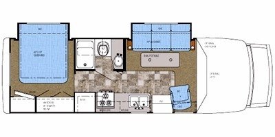 2008 Gulf Stream Conquest B Touring Cruiser 5272 floorplan