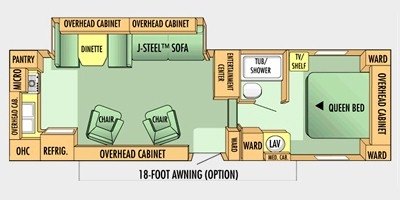 2008 Jayco Eagle Super Lite 27.5 RKS floorplan