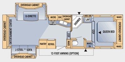 2008 Jayco Eagle Super Lite 29.5 RLS floorplan