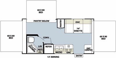 2008 Forest River Shamrock 183 floorplan