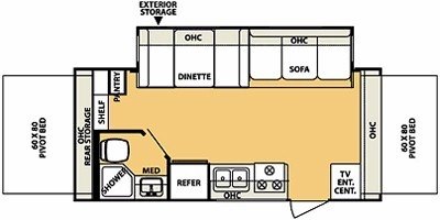 2008 Forest River Shamrock 21SS floorplan