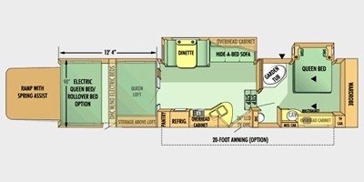 2008 Jayco Recon ZX F36V floorplan