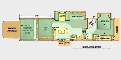 2008 Jayco Recon ZX F37U floorplan