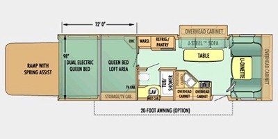 2008 Jayco Octane ZX T29M floorplan