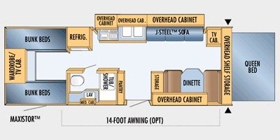 2008 Jayco Jay Feather EXP 26 L floorplan