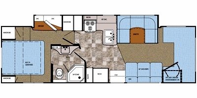 2008 Gulf Stream Conquest Yellowstone Super C 6319 floorplan