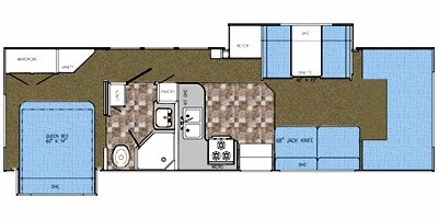 2008 Gulf Stream Conquest Yellowstone Super C 63110 floorplan