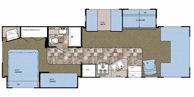 2008 Gulf Stream Conquest Ultra Super C 6341 floorplan