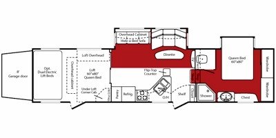 2008 Keystone Fuzion 362 floorplan