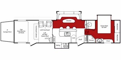 2008 Keystone Fuzion 393 floorplan