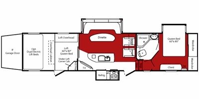 2008 Keystone Fuzion 403 floorplan