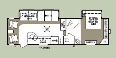 2008 KZ Durango D285RL floorplan