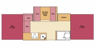 2008 Fleetwood Highlander Series Saratoga floorplan