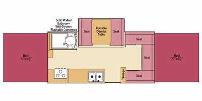 2008 Fleetwood Highlander Series Arcadia floorplan