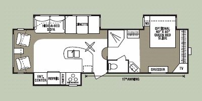 2008 KZ Durango D305KS3 floorplan