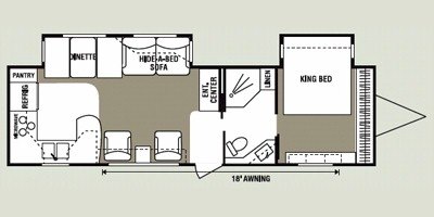 2008 KZ Durango D321RK floorplan