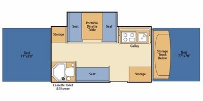 2008 Fleetwood Americana Series Williamsburg floorplan