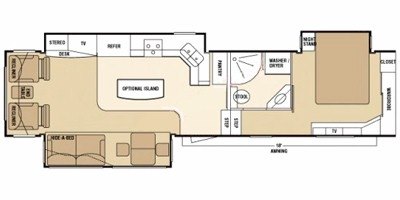 2008 KZ Escalade 37 SB floorplan