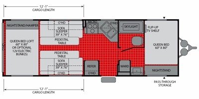 2008 Fleetwood Nitrous™ Hyperlite 260FSX floorplan