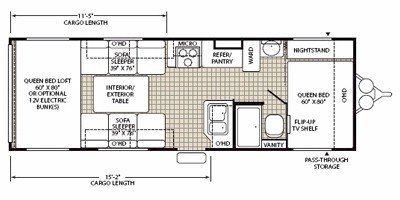 2008 Fleetwood Redline™ Hyperlite 260FSE floorplan