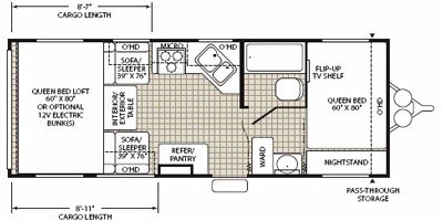 2008 Fleetwood Redline™ Hyperlite 230FSE floorplan