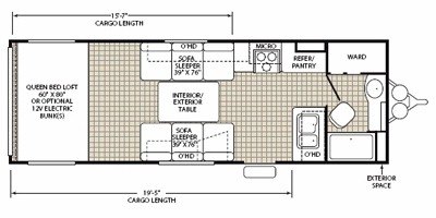 2008 Fleetwood Redline™ Hyperlite 260FBE floorplan