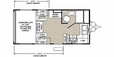 Hyperlite Layout Plan 2008 Fleetwood Redline™ Hyperlite 180FKE | RV Guide