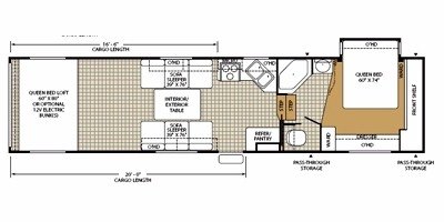 2008 Fleetwood Redline™ Hyperlite 375FSE floorplan