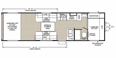 2008 Fleetwood Redline™ Hyperlite 300FSE floorplan