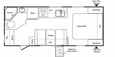 2008 Keystone Passport 195RB floorplan